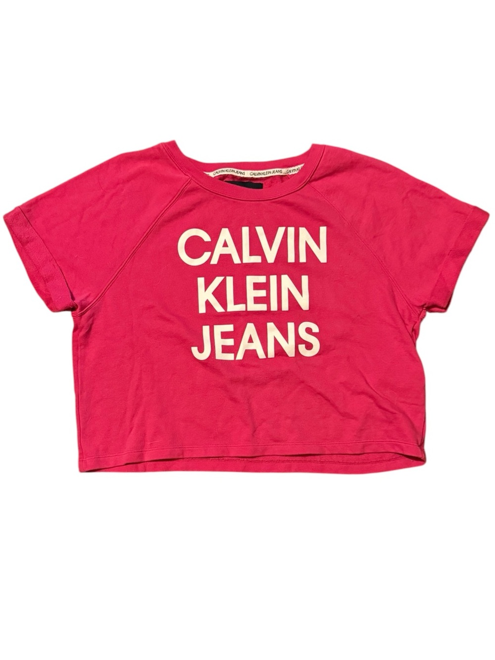 Calvin Klein Jeans Hot Pink Logo Top